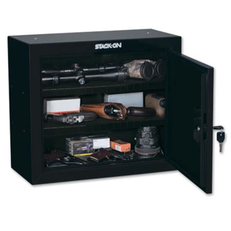 stack on 18 steel pistol ammo cabinet|stack on 18 gun security cabinet.